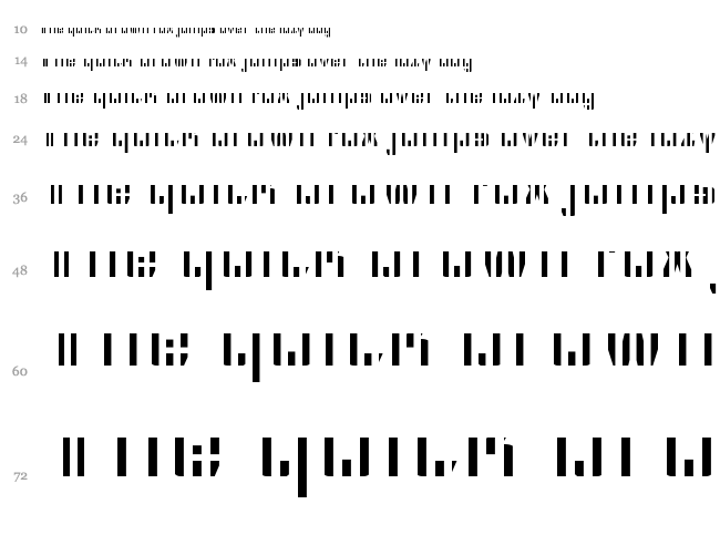 CFB1 American Patriot font waterfall
